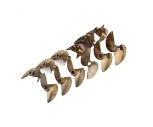 WJIAYAO hélice de Bateau Hélice Professionnelle à 2 pales en cuivre, Ouverture de 3,18 mm/4,76 mm, Pas 1,9, for Bateau radiocommandé(OD36.0mm ID4.0mm CCW)