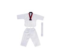 WJIAYAO Kimono de judo Uniforme de Taekwondo blanc, vêtements de karaté for enfants et adultes, vêtements unisexes à manches longues(140cm)