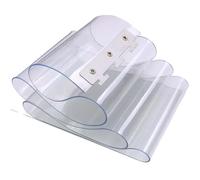 WJIAYAO Rideaux à Bandes en PVC Transparent PVC Windproof Soft Curtain Strip, Transparent Air Conditioning Screen Insulation, Cool in Summer and Warm in Winter(18x210cm)