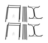 WJIAYAO Support pour sac poubelle de jardin Support portable for sacs poubelles, porte-déchets robuste for barbecue extérieur, structure triangulaire peu encombrante, outil de gestion des déchets