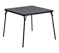 WJIAYAO Table de Mahjong Pliante Table de Jeu Pliante carrée multifonctionnelle avec Plateau en Vinyle rembourré, for 4 Joueurs, Noire(Color1)