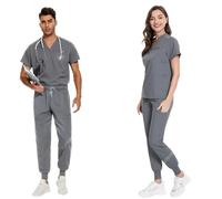 WJIAYAO Vêtements Médicals Blouse médicale Multicolore à Manches Courtes (Haut et Pantalon) for infirmières, vétérinaires médecins(Color 1,L)