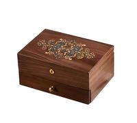 WJJKJH Coffret À Bijoux Compact Et Portable - Fabriqué À La Main Avec Soin For Bagues, Colliers Et Petits Accessoires - Cadeau Élégant Et Pratique For Les Anniversaires Et Les Fêtes De Fin D'année(A)