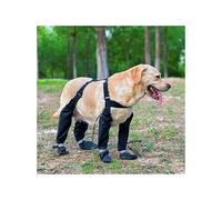 WJJKJH Fauteuil Roulant Chien, Bottes À Bretelles for Chiens, Bottes Antidérapantes Et Imperméables for Chiens, Leggings, Protection des Pattes Réglable for Grands Chiens, Hiver, Neige(Large)
