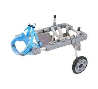 WJJKJH Fauteuil Roulant Chien, Fauteuil Roulant for Chien avec Corde De Traction Réglable for Pattes Arrière, Aide À La Mobilité for Personnes Handicapées Ou Blessées(2 Rounds,M)