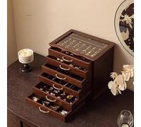 WJJKJH Jewelry Boxes for Women Large,6-Layer Jewelry Storage Box with 6 Drawers for Women to Store Earrings, Rings,Necklaces