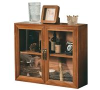 WJKBZQ Armoire à Comptoir en Bois avec Fenêtres en Acrylique, Buffet Console, Rangement pour Livres, pour Salon, Cuisine(A,2nd Floor)