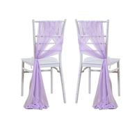 WJLYDM 10/50Pcs 17x250cm Chiffon Chair Sashes 2PCS/Set Sage Pink Ivory Sash Wedding Covers Ribbon Party Aisle Decor pour Mariage, RéCeption, FêTe, HôTel(Purple,10 pcs)
