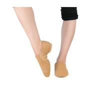 WJLYDM Chaussures De Danse Jazz Tan Noir Double sans Lacet Baskets Surdimensionnées for Filles Femmes(Canvas Tan,FR40-25cm)