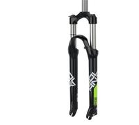 WJLYDM Fourche Avant mécanique 26/27,5/29 Pouces, Suspension Droite, 9 x 100 mm, dégagement Rapide, Frein à Disque for VTT(27.5-Black Green)