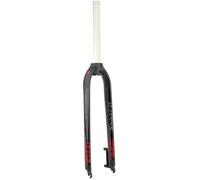 WJLYDM Fourche de VTT Rigide en Alliage d'aluminium, 26/27,5/29 Pouces, Tube Droit, Frein V-Brake, Rigide(M6 Red)