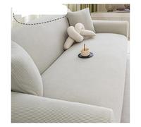 WJLYDM Housse de Protection for canapé d'angle en Velours côtelé, Extensible et réglable, Anti-griffures Chat, for 1, 2, 3 ou 4 Places(Light Grey,1 Seater 90-140cm)