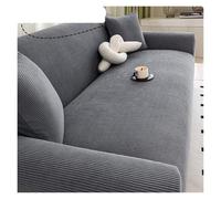 WJLYDM Housse de Protection for canapé d'angle en Velours côtelé, Extensible et réglable, Anti-griffures Chat, for 1, 2, 3 ou 4 Places(Dark Grey,2 Seater 145-180cm)