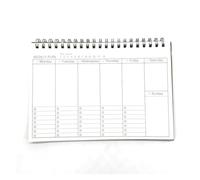 WJLYDM Lot De 2 Agendas, Carnets Notes, Listes Tâches, Planificateurs Hebdomadaires, Calendriers D'objectifs, Organisateurs, Agenda, Bureau, École, Papeterie(Weekly plan)