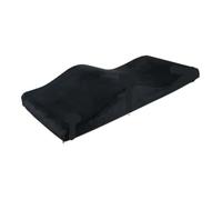 WJLYDM Matelas en Mousse De Forme Incurvé Salon de beauté Extension Cils incurvée Surmatelas lit Table Massage en Velours Matelas for Lit pour Salon De Beauté(Black Mattress)