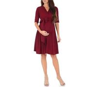 WJLYDM Robes de maternité d'été for femmes, robes couleur unie, d'allaitement, une pièce, for(Red,XL)