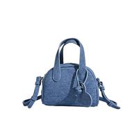 WJLYDM Sac à main vintage en imitation denim for femme, petit sac messager tendance de créateur, bandoulière for dames(Dark Blue)