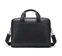 WJLYDM Sac d'ordinateur portable en cuir for hommes porte-documents for sacs de bureau for(Black)
