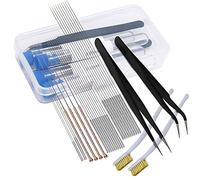 WJMY 32 Pièces Kit Nettoyage Imprimante 3D Aiguilles Nettoyage pour Imprimante 3D,Outil de Nettoyage de Buse (0,15/0,25/0,35/0,4/0.5/0.6/0.8mm)
