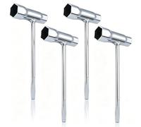 WJMY Lot de 4 clés à bougie pour tronçonneuse à essence - 13 mm x 19 mm - En forme de T - Tournevis à tête plate - Accessoires pour tronçonneuses à essence - S-tihl