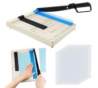 WJMY Massicot à papier A4/B5/A5/B6/B7 avec 5 classeurs - Massicot à levier A4 - Pour tôles fines, cuir, photos