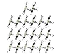 WJnflQN Appareil de pêche à 3 voies avec articulation pivotante, articulation pivotante à 3 voies pour plate-forme de surf - 20 émerillons avec perles lumineuses, connecteur haute performance en forme