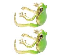 WJnflQN Bagues grenouille pour femme, bagues mignonnes, amusantes et réglables sur le thème de la nature pour femmes, hommes, garçons, filles, amoureux des animaux, Refer to description, Métal +