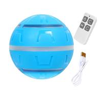 WJnflQN Balle Interactive pour Chiens,Jouet pour Chien Balle Roulante - Jouets Rebondissants pour Chien avec Lumières USB Rechargeable, Jeux Intérieur et Extérieur pour Exercice, Enrichissement et