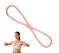 WJnflQN Bandes de résistance avec poignées | Bandes de yoga en silicone en forme de huit - Appareil de musculation pour le haut du corps, le bas du corps, les bras, la poitrine, les épaules, les
