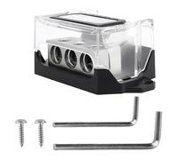 WJnflQN Bloc de distribution 12 V - Bloc de distribution audio de voiture - 12 V - Distributeur de sol portable avec clé - Bornes et extrémités de batterie - Fusible de rechange automobile pour