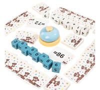 WJnflQN Blocs de calcul, Jouets éducatifs en Bois avec Chiffres - Lot de Blocs d'apprentissage des mathématiques - pour Filles préscolaires à la Maison, Voyages, Salle de Classe, école à