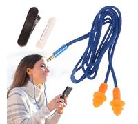 WJnflQN Bouchons d'oreilles pour les ouvriers du bâtiment, bouchons d'oreilles pour le sommeil, écouteurs insonorisés avec fixation à clip pour chantiers, usines et environnements de travail bruyants