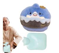 WJnflQN Bouillotte en peluche pour lutter contre les crampes - Bouillotte de poche - Doudou mignon - Sac d'eau chaude anti-fuite - 500 ml - Pour femme, enfant