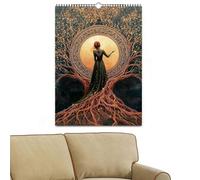 WJnflQN Calendrier mural 2026, planificateur mensuel 2026 | Fournitures de bureau pour planifier des listes de choses à faire, organiser des objectifs, rendez-vous