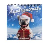 WJnflQN Calendrier mural mensuel 2026 - Motif animal mignon - Pour planifier quotidiennement des choses à faire, salle de classe, salon, dortoir, porche, anniversaire, femme et homme