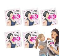 WJnflQN Carte Fête des Mères | Lot De 5 Cartes D'Anniversaire Pour Maman - Grand Espace D'écriture Élégant Pour Filles Fils Nièces Amis Anniversaire Fête Retraite