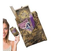 WJnflQN Cartes de tarot pour débutants | Édition surprise | Jeu de cartes mystérieux pour la maison Jeu de table pour lire Méditation Horoscope quotidien Relations Journal Présentation Voyage Amour