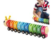 WJnflQN Chenille, Math Caterpillar, jouet mathématique, éducation cognitive, formation de train de roue colorée, pour une meilleure formation, outils d'enseignement