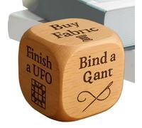 WJnflQN Cube de décision | Cube de Quilting en Bois avec 6 côtés, idées Cadeaux, possibilité de créative, Jeu pour concepteurs, Mamans, Quilter, Artisanat, Amateurs, Grands-mères Tailleurs