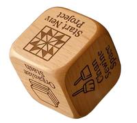 WJnflQN Dés à | Dés en Bois à 6 Faces pour matelassage, travaux de, couturiers, Designers, Grands-mères, Amateurs de matelassage