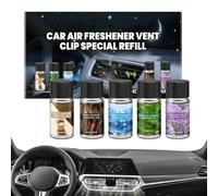 WJnflQN Désodorisants Pour Voiture,Fragrance Parfum Longue Durée 5 Pièces | Désodorisant Air Voiture Clip Vent Diffuseur,Pour Intérieur Auto Maison Chambre Salle de Bain Placard Mur Femmes Fille