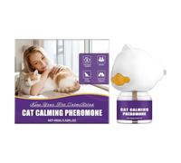 WJnflQN Diffuseur apaisant pour chat - 45 ml - Longue durée - Prise pour apaiser et détendre les chats - Contre les griffures, les querelles et le marquage pour réduire l'agression