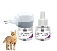 WJnflQN Diffuseur De Phéromones Pour Apaiser Les Chats,Diffuseur À Effet Prolongé Pour Chat - Solution Anti-Stress Pour Chaton D'Intérieur Aide À Réduire Le Stress