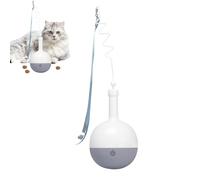 WJnflQN Distributeur de Croquettes pour Chat | Distributeur De Nourriture Interactif pour Chat,Jouet Électrique d'Activité - pour Éducation et Stimulation Enrichissement Intérieur Extérieur