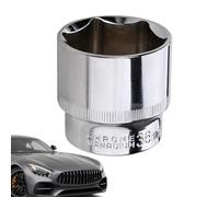 WJnflQN Douille 36 mm Entraînement 1/2 ouille 6 pans avec un entraînement inoxydable | Extracteur d'écrou d'axe en acier pour camion Système à cliquet 1/2"