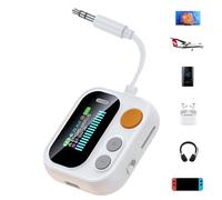 WJnflQN Émetteur Récepteur sans Fil pour Voiture,Émetteur Audio sans Fil pour Téléphones | Récepteur Portable avec Écran Couleur pour Smartphone Ordinateur Tablette Télévision Voiture Passionnés