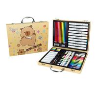 WJnflQN Ensemble de peinture pour | Kit de marqueurs à l'huile pour, fournitures d'artisanat éducatives, fournitures artistiques aux couleurs vives pour l'inspiration créative, les