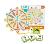 WJnflQN Labyrinthe magnétique, Tableau de comptage magnétique avec Horloge, Jouet éducatif pour, motricité Fine, Puzzle, activités préscolaires