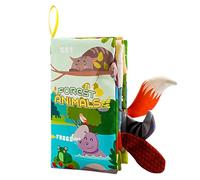 WJnflQN Livres en tissu doux, jouets couineurs doux et lavables - Livres d'expériences - Pour et filles - Pour la maison, la maternelle, l'école maternelle, les voyages, les fêtes, l'intérieur et