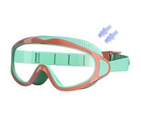 WJnflQN Lunettes de natation avec bouchons d'oreilles étanches, lunettes de vision larges étanches avec anti-buée pour la plongée en apnée et les sports nautiques